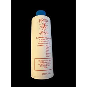 VINTAGE Jewelry‎ Cleaner BRITE STAR for all types of Jewelry- New SHINE 8 FL OZ